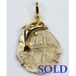 Authentic Atocha Coin in 14kt Gold Pendant